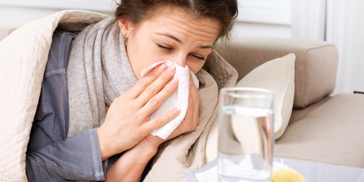 Acute respiratory viral infections (ARVI), influenza and common cold - gripp